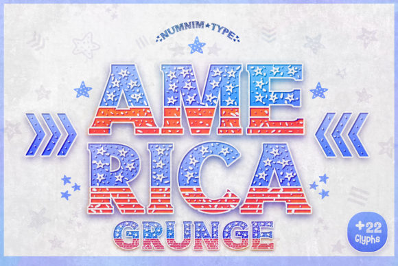 America Grunge Font for Creative Projects