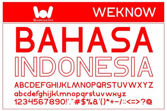 Bahasa Indonesia Font for Business