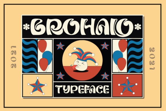 Brohalo: A Hippie-Inspired Display Font