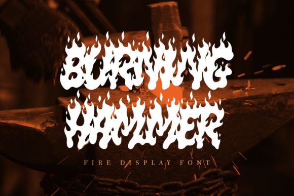 Burning Hammer Font