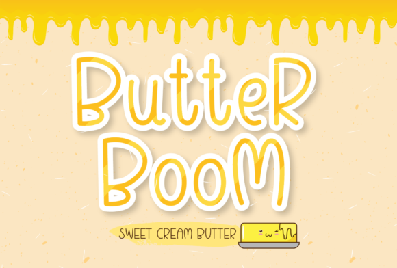 Butter Boom Font for Creative Design