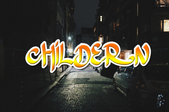 Childern: A Bold Display Font for Creative Campaigns