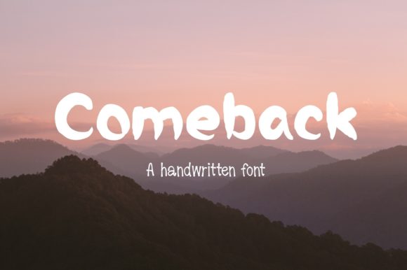 Comeback Font Review: A Cute Brushed Display Typeface