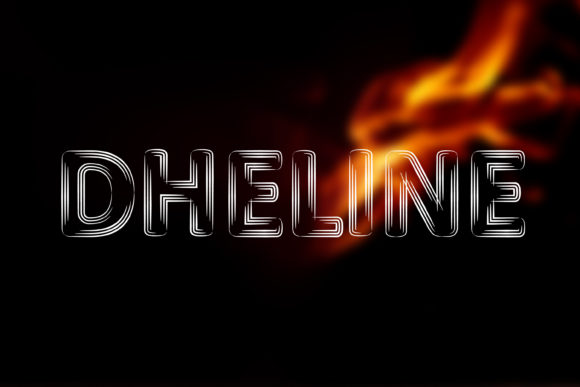 Dheline Font for Web Design