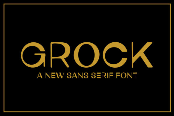 Grock: A Modern Display Font for Elegant Branding