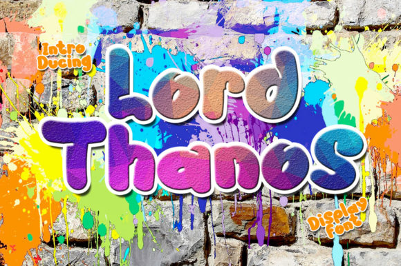 Lord Thanos Font for Web Design
