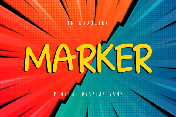 Marker: A Playful Display Font for Digital Branding