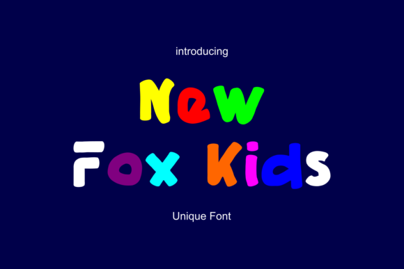 New Fox Kids Font for Creative Projects