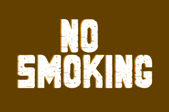 No Smoking Font for Web Design