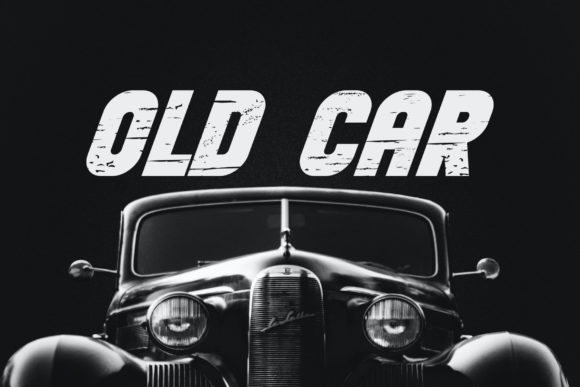 Old Car Font for Bold Design