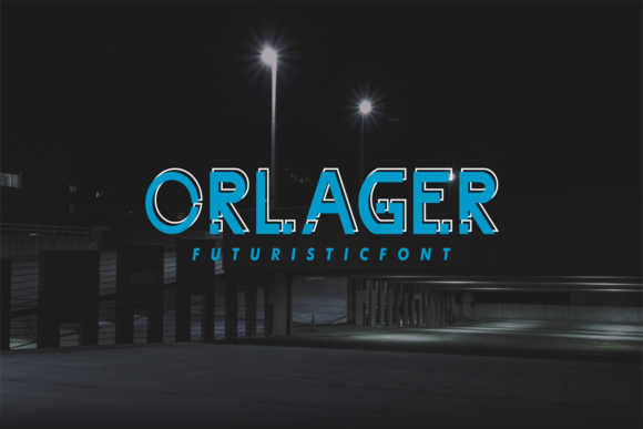 Orlager: A Futuristic Display Font for Modern Editorial Design