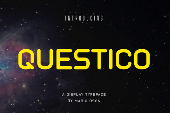 Questico: A Bold Display Font for Modern Design