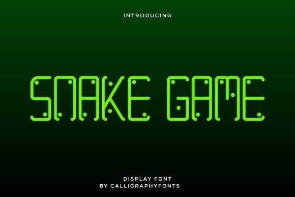 Snake Game Font for Web Design